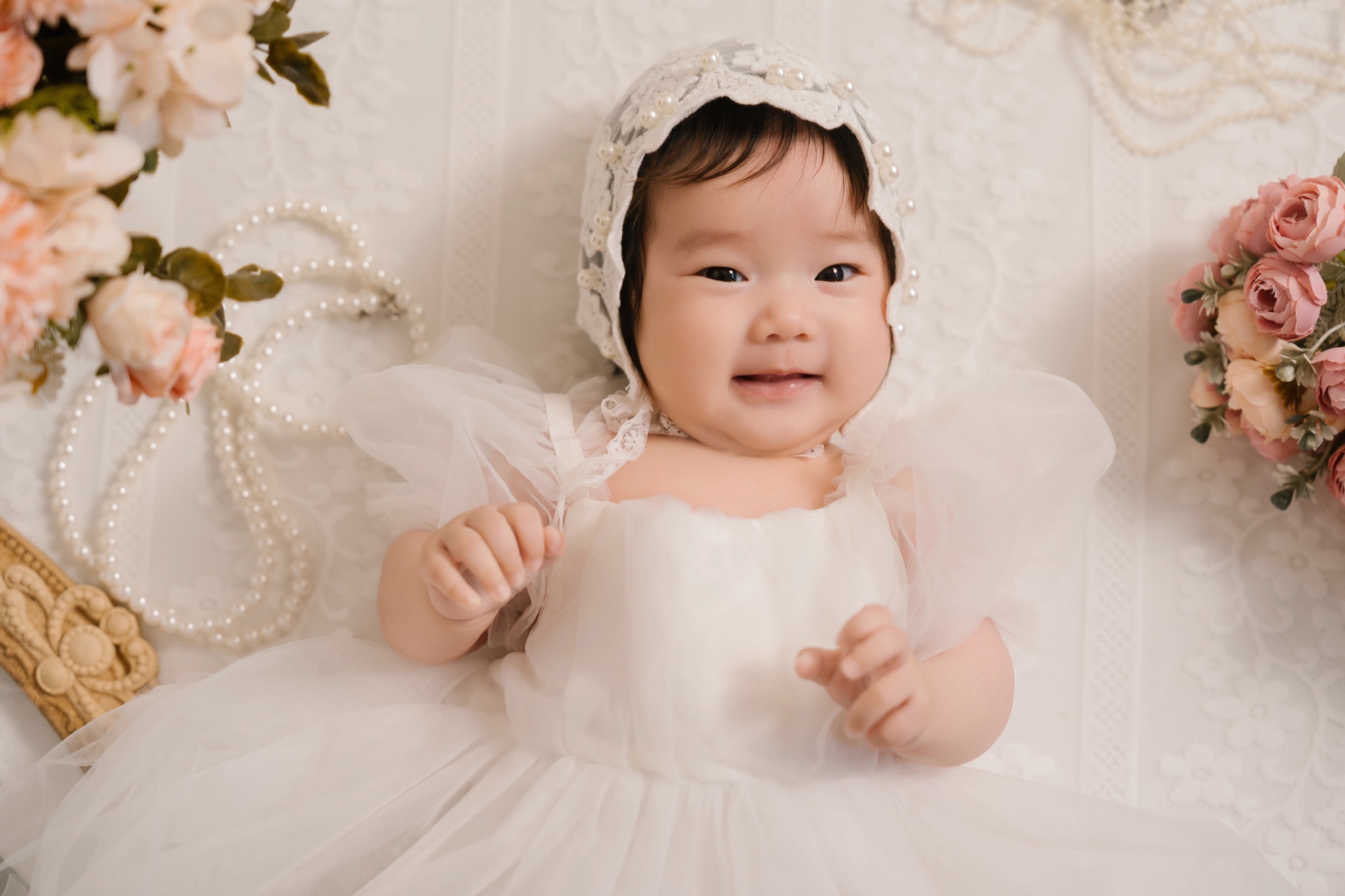 Baby milestone portrait
